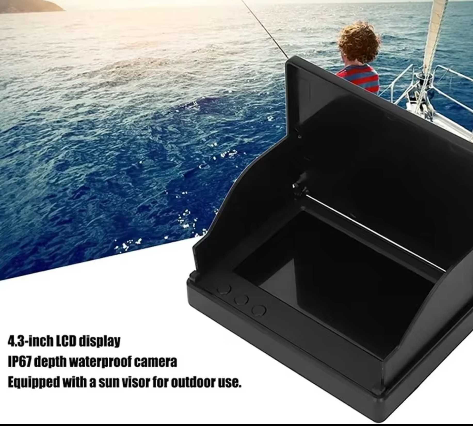 Fish Finder Lokalizator ryb kamera wyświetlacz LCD 4.3