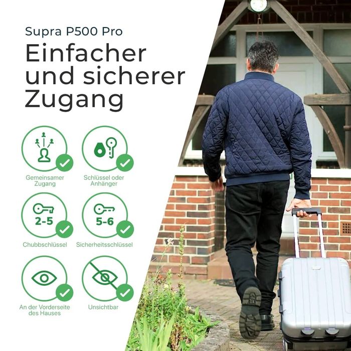 Cofre para chaves SUPRA P500 Pro | O cofre com teclado para montagem e