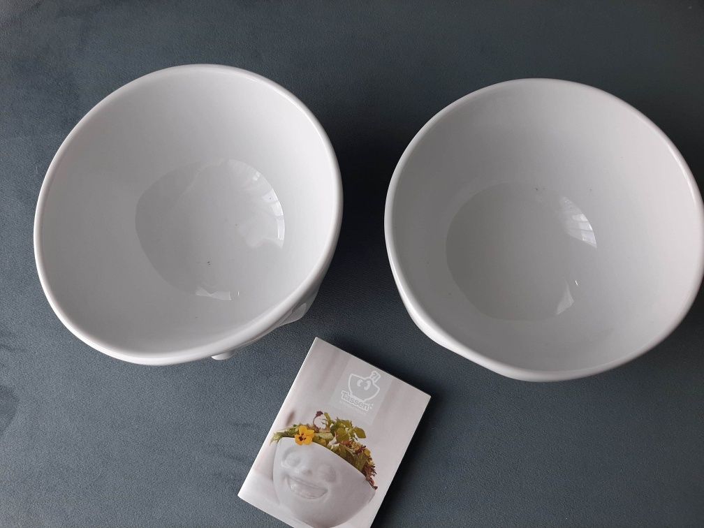 Szczęśliwa biała miska" 2 szt pojemność  500 ml