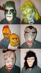 Máscaras super qualidade p/Halloween e carnaval