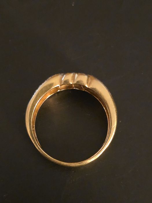 Anel Ouro 19,2k com 40 Diamantes