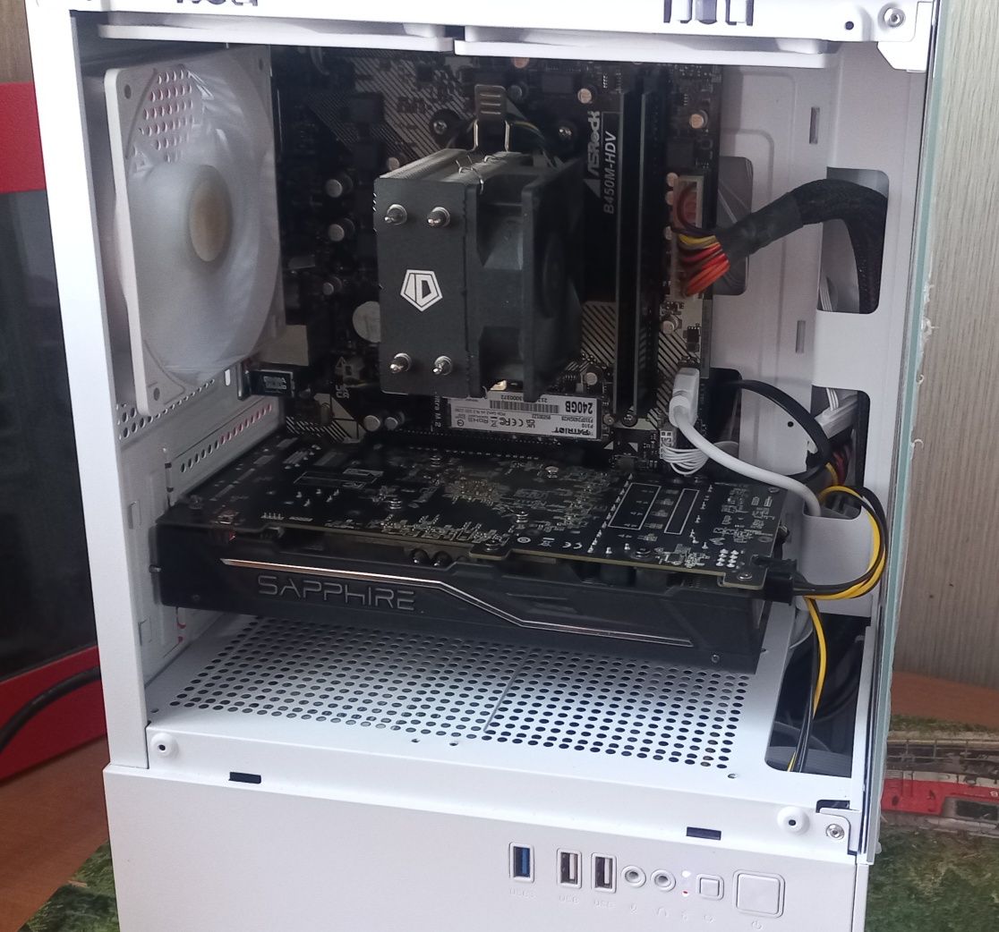 ПК для игр и работы на AMD Ryzen 5 2400G, RX 470 8Gb, ОЗУ 16Gb ddr4