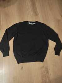 Czarny elegancki sweter męski młodzieżowy chłopięcy M
