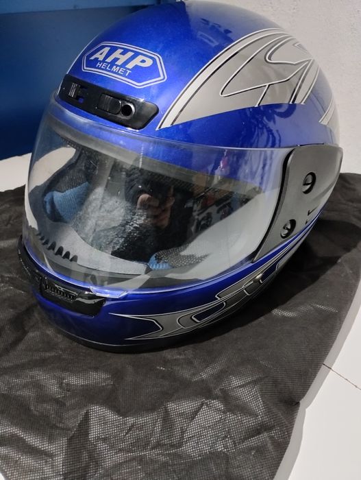 Capacete integral AHP como novo com gola