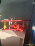 Lampa drewniana samolot