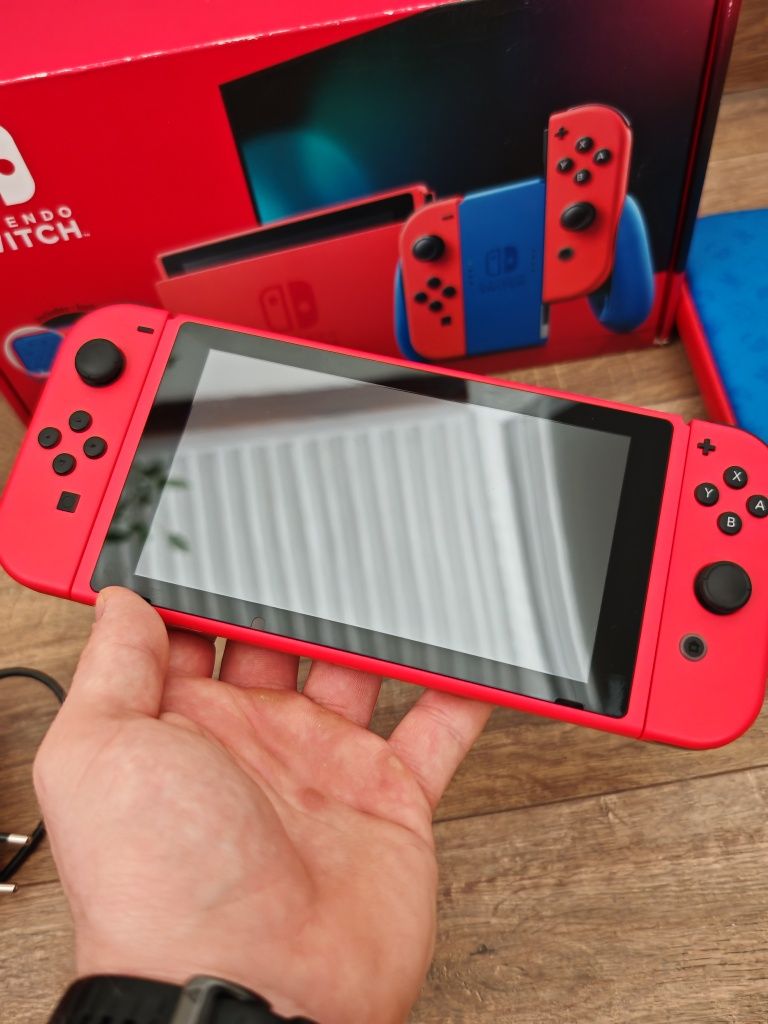 Nintendo Switch V2 Mario Red and Blue  Edycja Limitowana Gwarancja