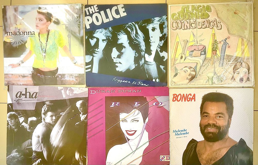 Discos de vinil Madonna,Police,Duran Duran,A-ha,Bonga, Sergio Godinho