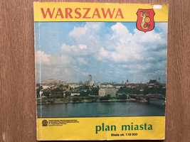 Warszawa plan miasta 1:18 000, T. Zakrzewska 1987