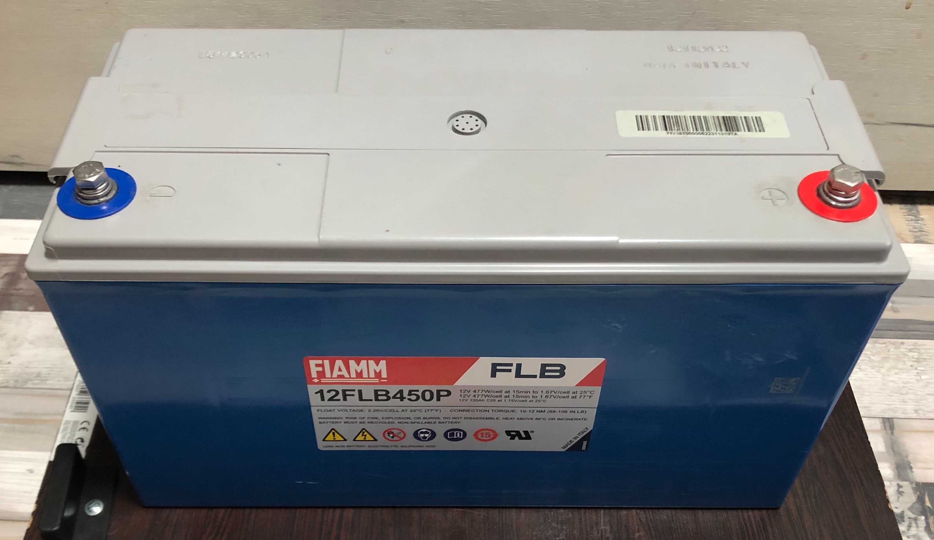 Батарея FIAMM 12FLB450P High Performance 12V 120Ah + зарядний на 10А