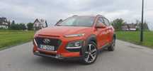 Hyundai Kona niski przebieg AWD 1.6 z 2020 roku automat pół-skóry zadbany !