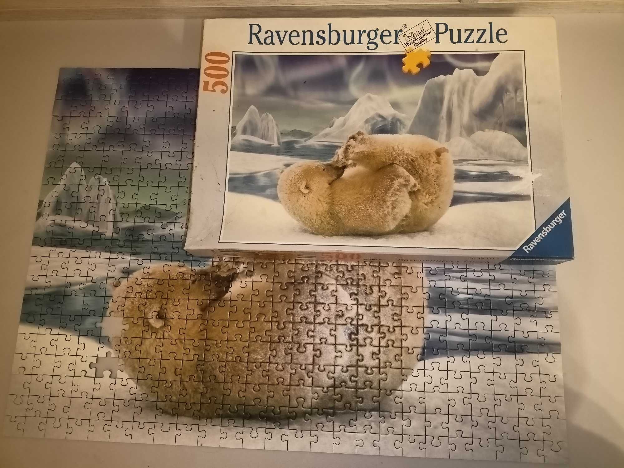 Puzzle Ravensburger 500, Roll backwards, 2 braki