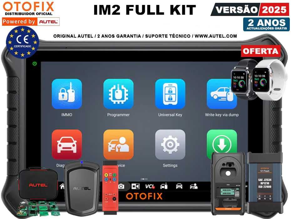 Autel OTOFIX IM2 Máq Diagnóstico OBD + Programação IMMO Chaves (NOVO)