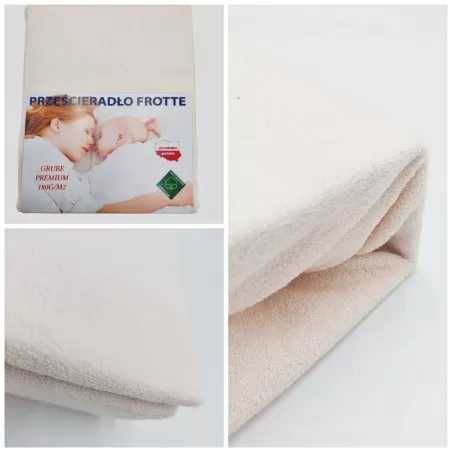 Prześcieradło z gumką 90x200 Frotte bawełna grube różne kolory