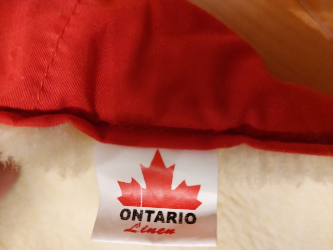 Пуховий конверт для новонародженого"Ontario Linen "Baby Born"на овчині