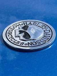 Harley davidson aluminiowa naklejka emblemat