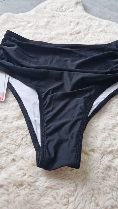 Czarne Majtki Kąpielowe ABINGOO - Wysoki Stan - Rozmiar L