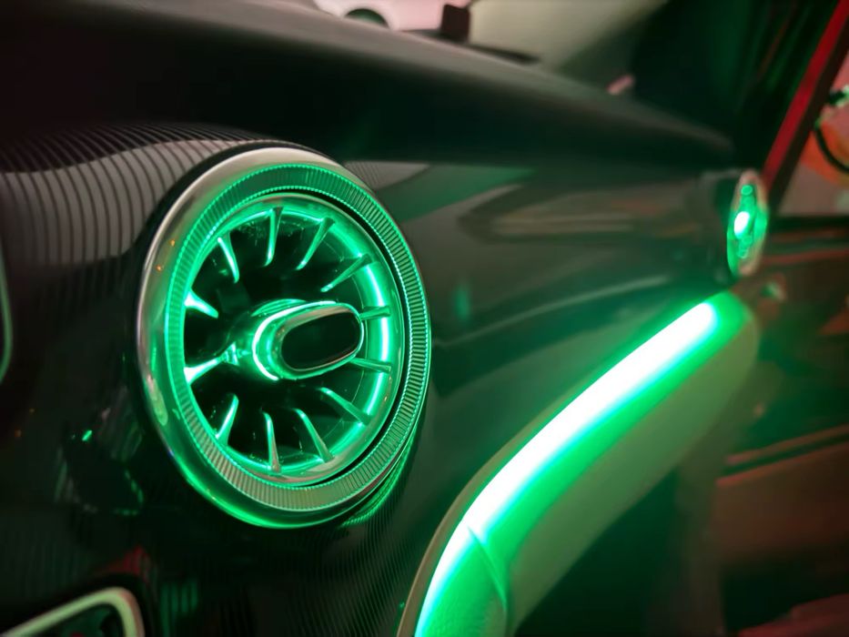 Дефлекторы воздуховоды с подсветкой Mercedes V Class v class W447 V447