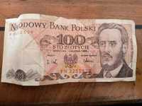 Banknot 100 złotych Polska 1988r. Seria PN