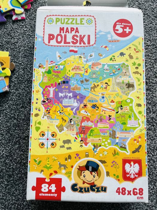 Duże puzzle Mapa Polski