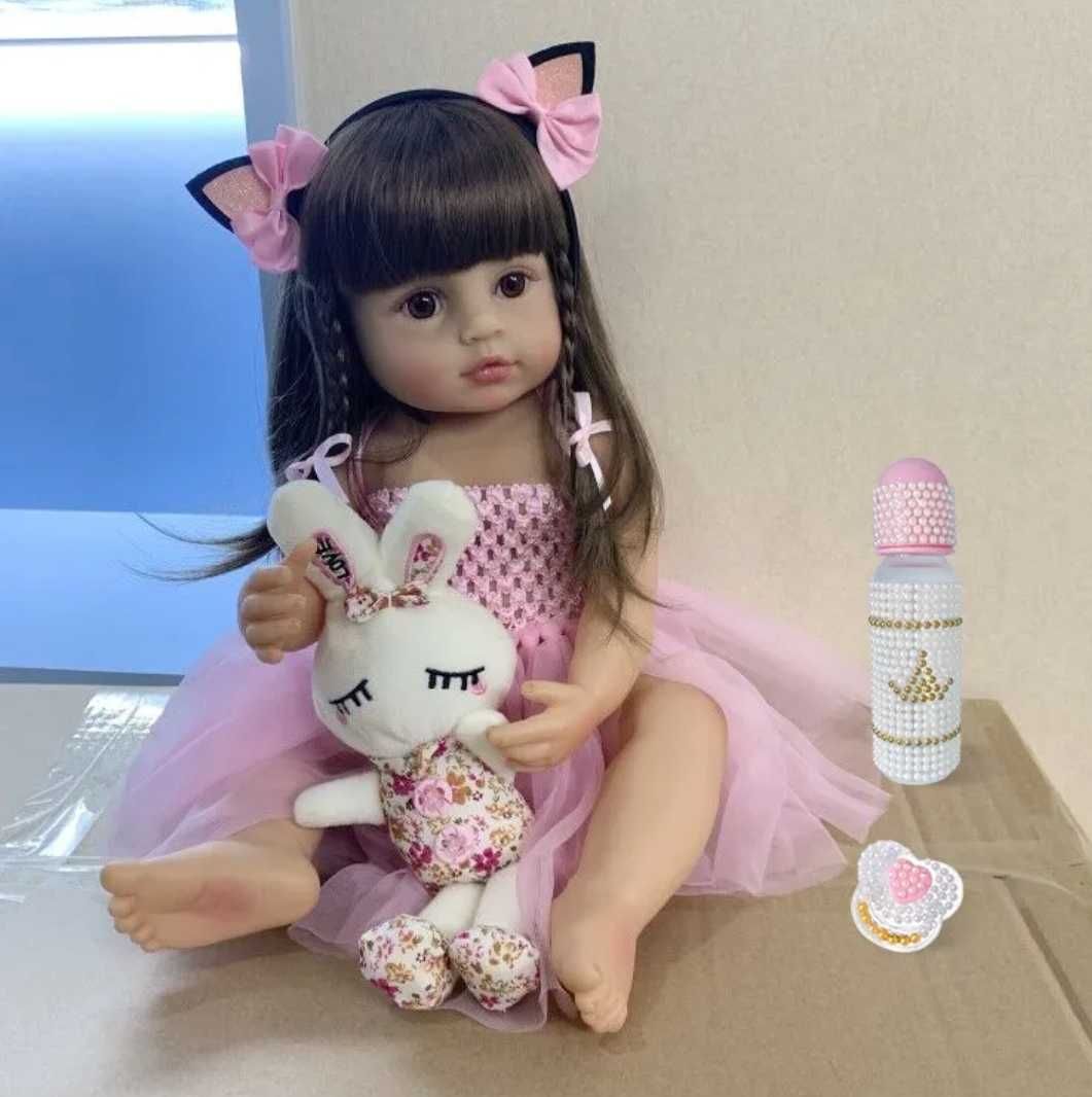 11) Кукла Реборн Реалистичная Очаровательная Принцесса 55см.