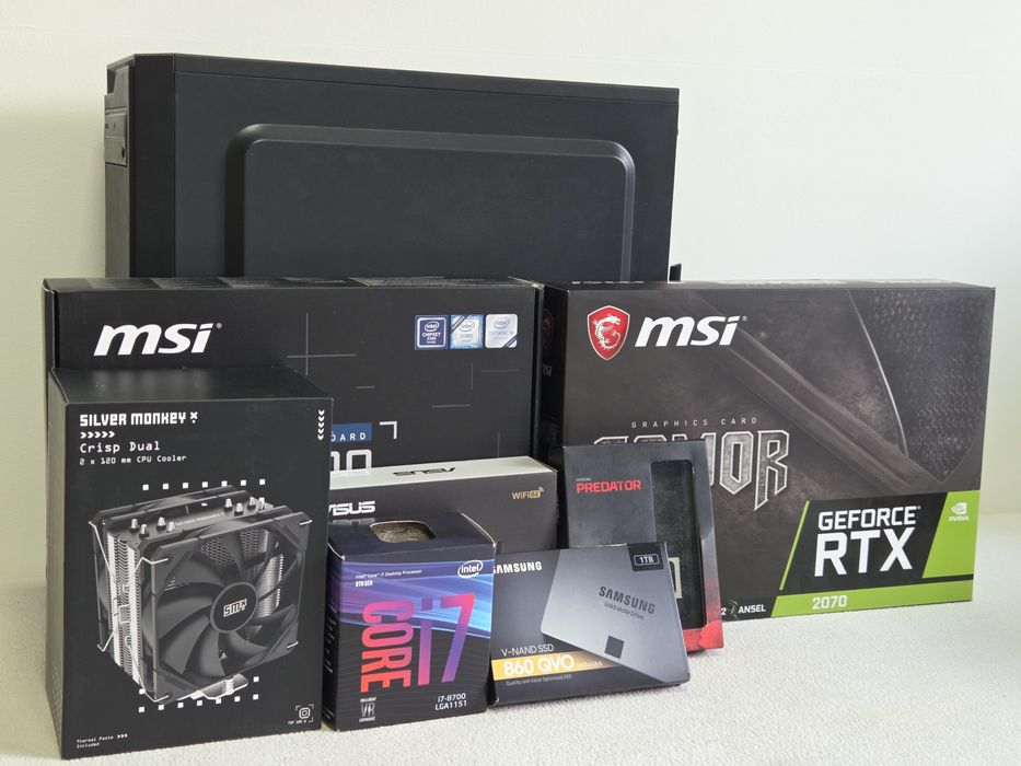 Komputer - i7-8700, RTX 2070, 16 RAM