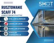 Aluminium rusztowanie budowlane ramowe Plettac - 105m2, podesty 2,5m