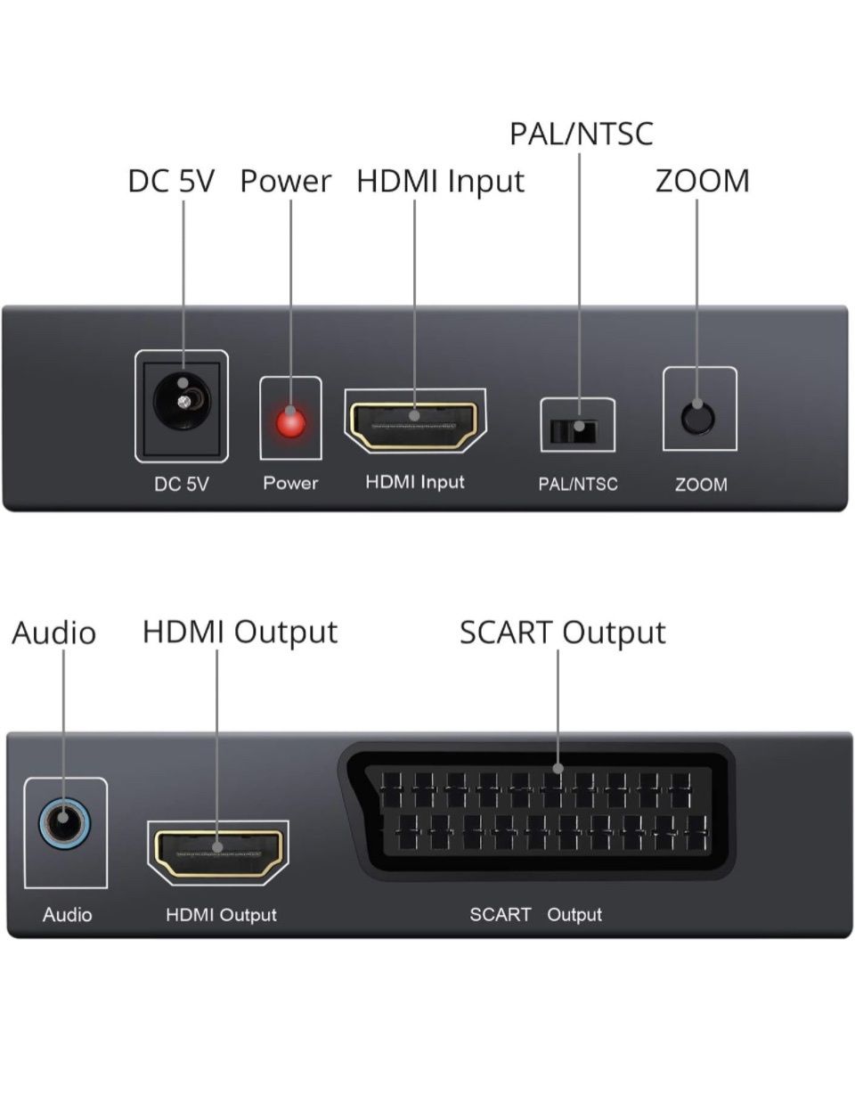 Neoteck Konwerter HDMI na SCART/HDMI HDMI