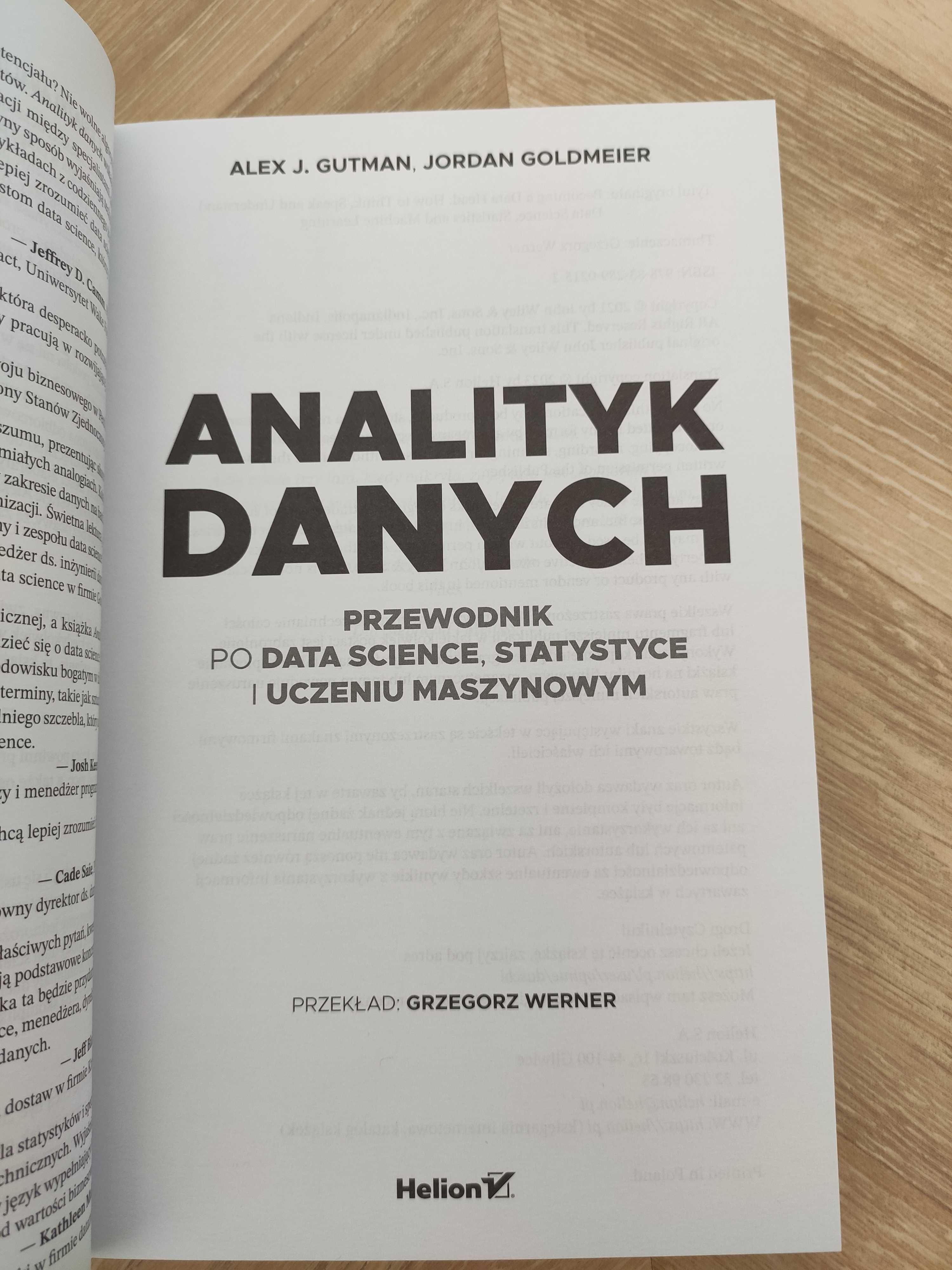 Analityk danych, Przewodnik po Data Science, Statystyce i Uczeniu...