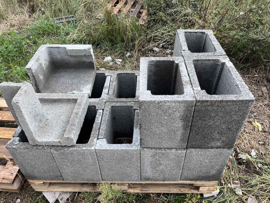 bloczki betonowe (pustaki) L, C, narożne - 10 zl 7 zl 20 zl