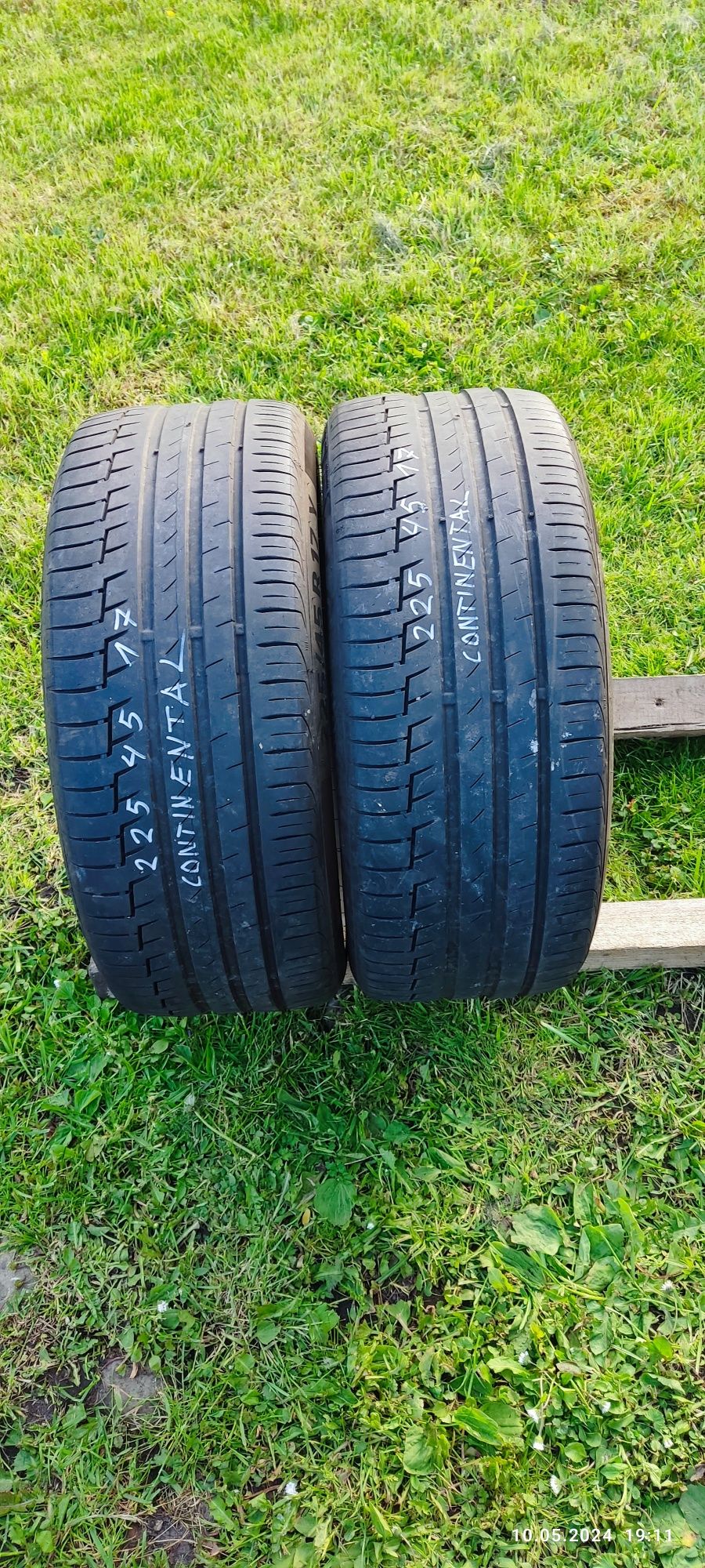 Opony letnie 2x Continental, 2x Hankook 225/45 R17, 4szt