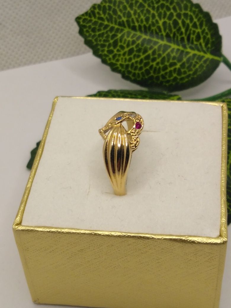 Złoty pierścionek serce, złoto 585 r.15