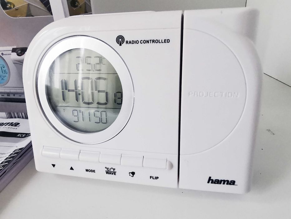 Budzik Projekcyjny Hama RCR 110 Radiowy DCF Podświetlany LCD