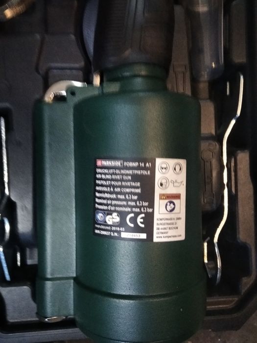 Пневматичний заклепочник, закльопочник