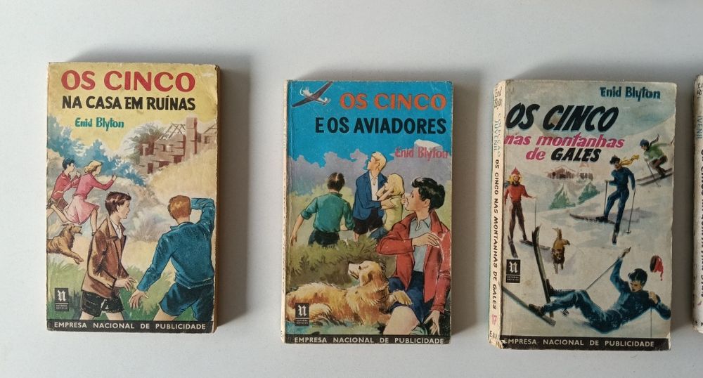Livros "Os Cinco" Edição Antiga, Enid Blyton