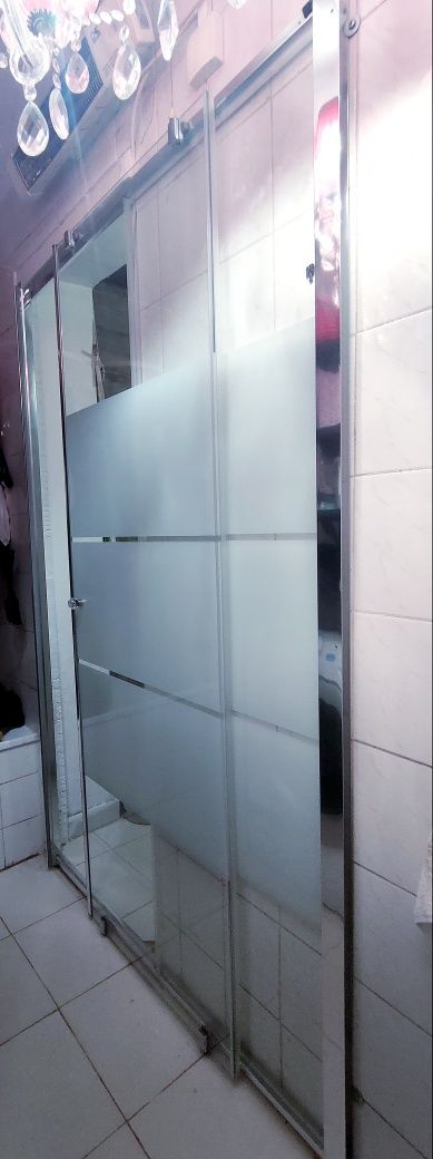 Porta de cabine duche de correr em vidro