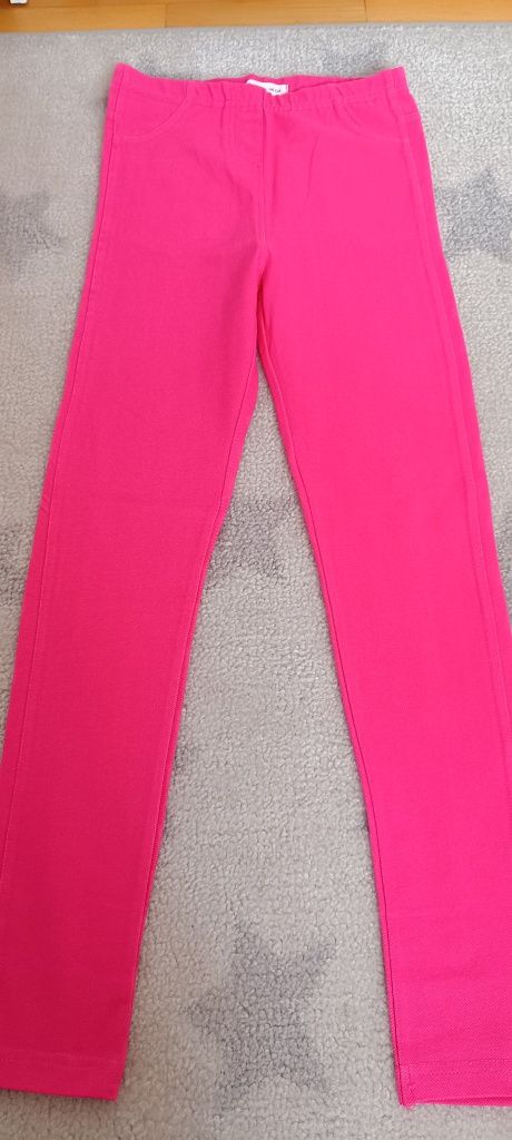 Legginsy r. 140, Sinsay, nowe bez metki, różowe getry