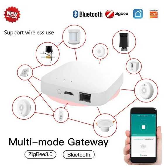 Хаб Moes Tuya ZigBee 3.0 Smart Gateway Hub Smart Home розумний дім