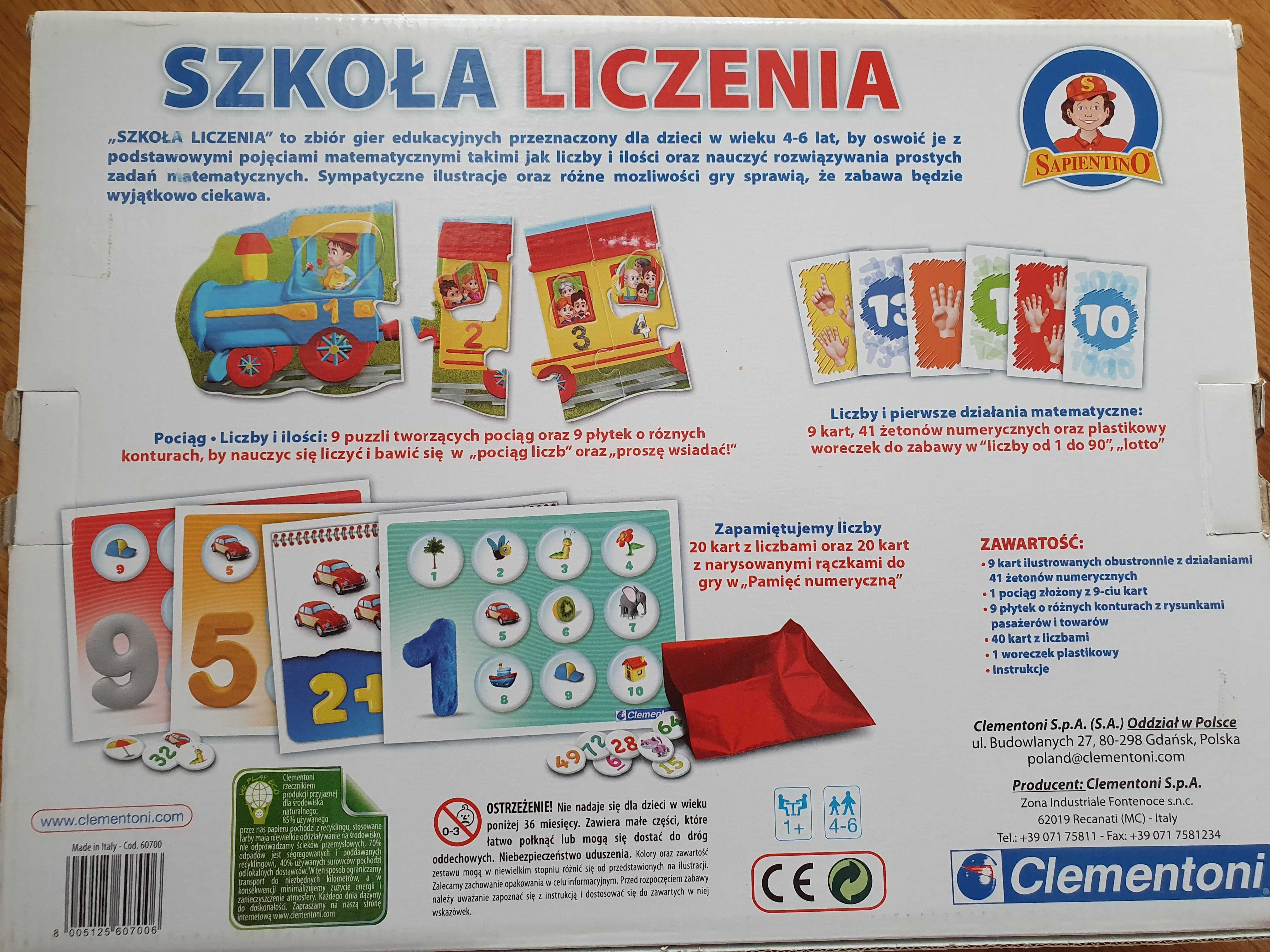 Clementoni Szkoła liczenia 4-6 lat