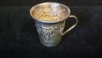 Кофейная чашка миниатюра серебро
