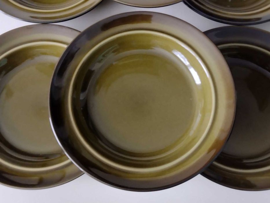 PRL- Pruszków - Talerze głębokie obiadowe - kpl 6 szt