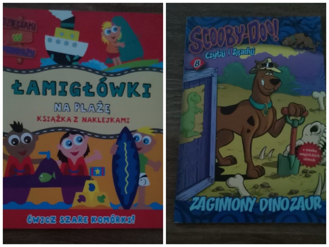 Zestaw 2 książeczek edukacyjnych dla dzieci - Scooby-Doo  +  Łamigłówk