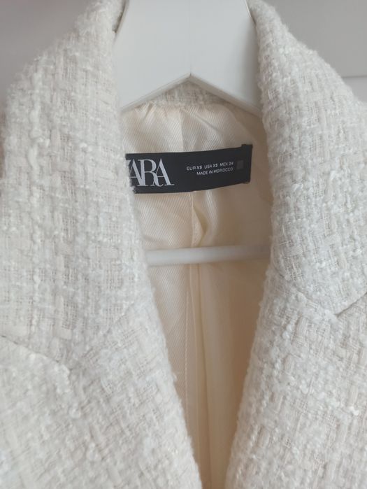 Marynarka Zara XS 34 Tweed Boucle Stan nowy