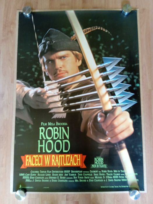 Plakat filmowy ROBIN HOOD: FACECI W RAJTUZACH/Oryginał z 1994 roku.