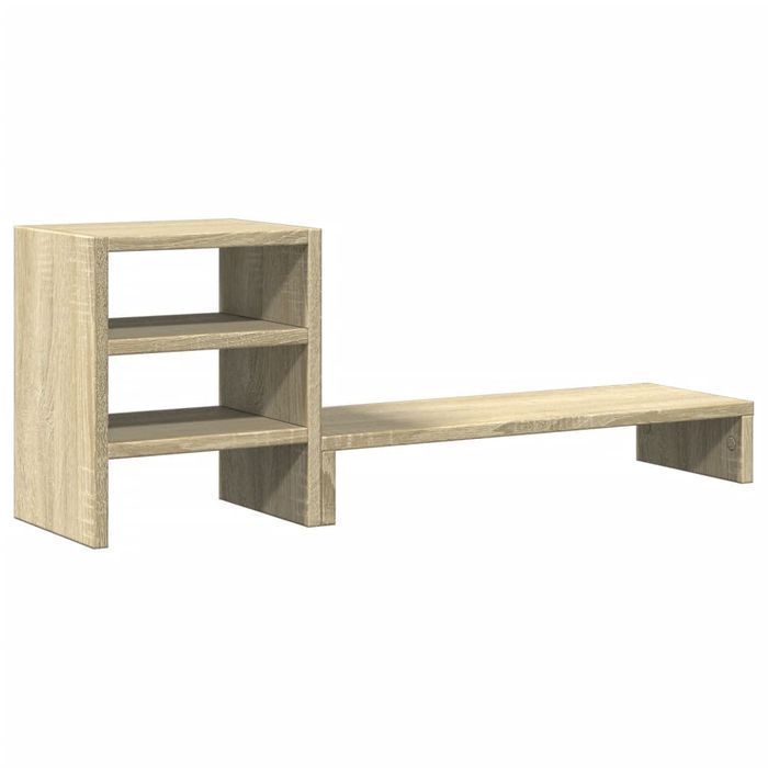 Vidaxl Podstawka Pod Monitor Z Organizerem, Dąb Sonoma