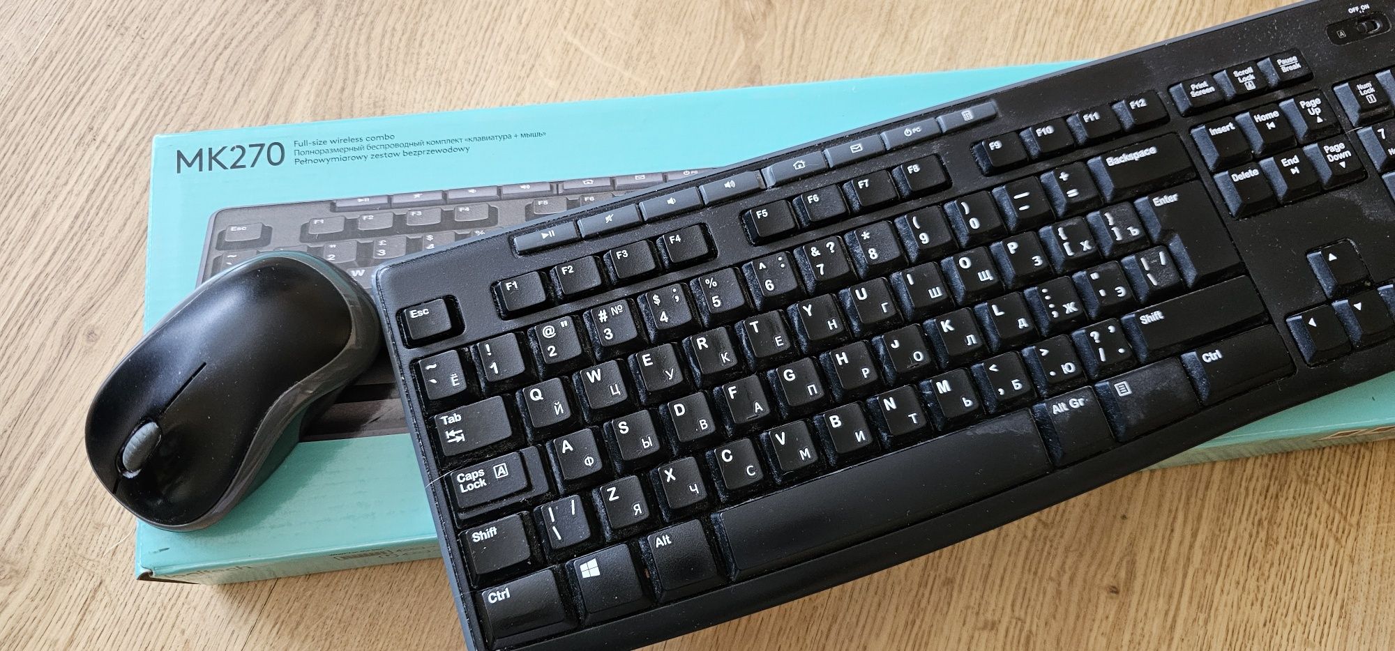 Клавиатура с мышью logitech