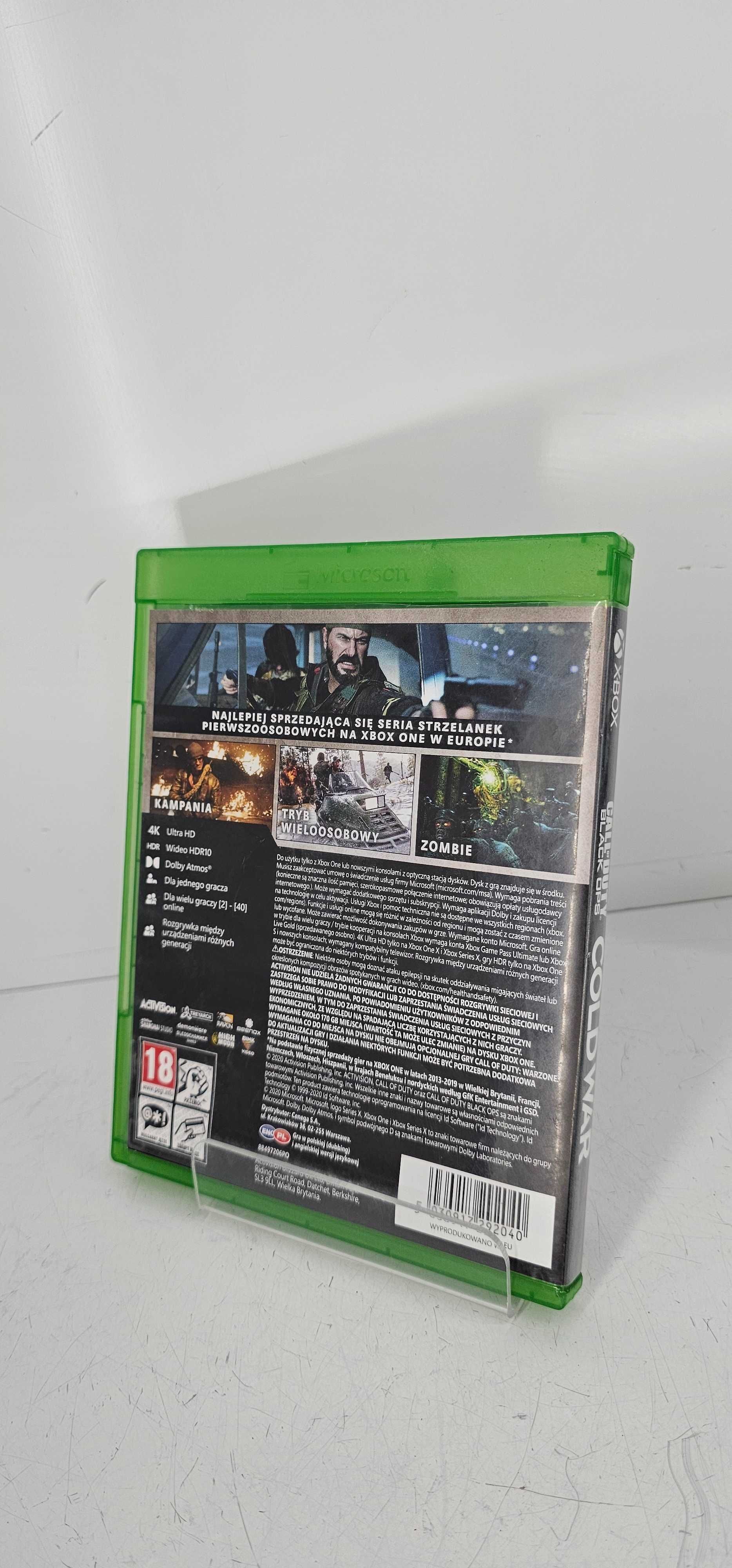 Gra Call of Duty Black Ops Cold War Polski Dubbing Xbox One