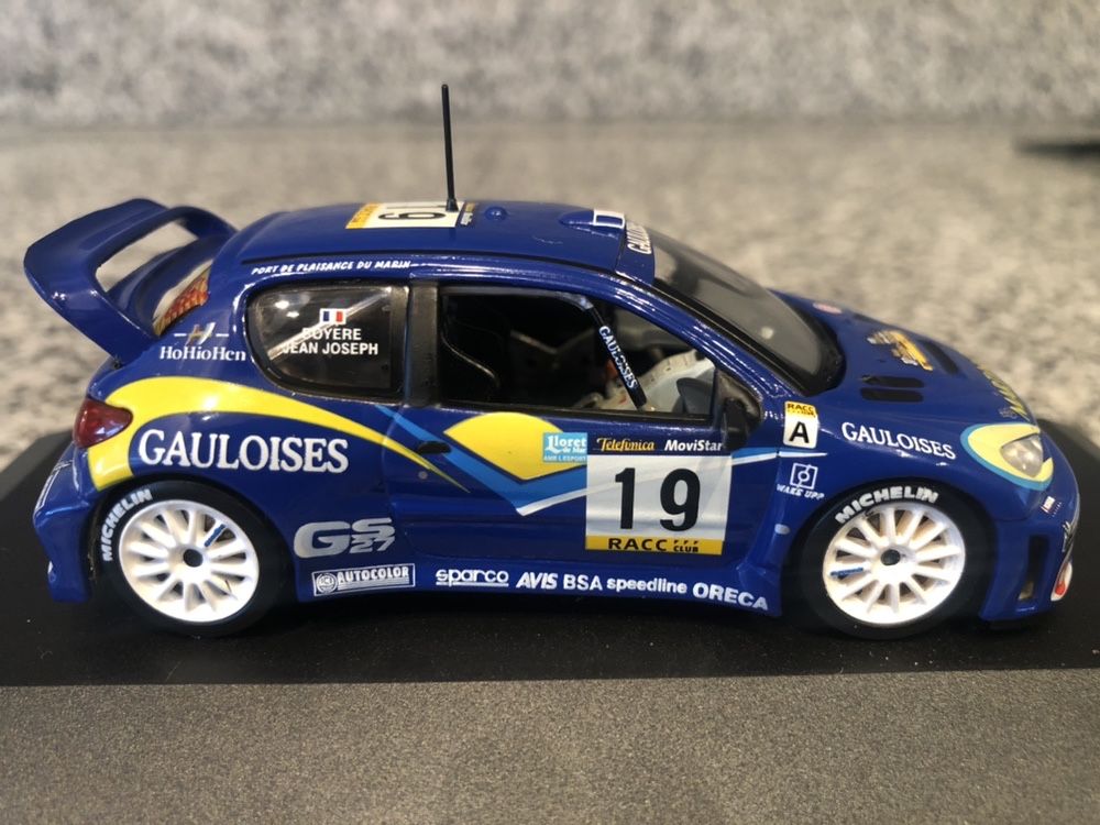 Peugeot 206 WRC Gauloises #19 skala 1:43