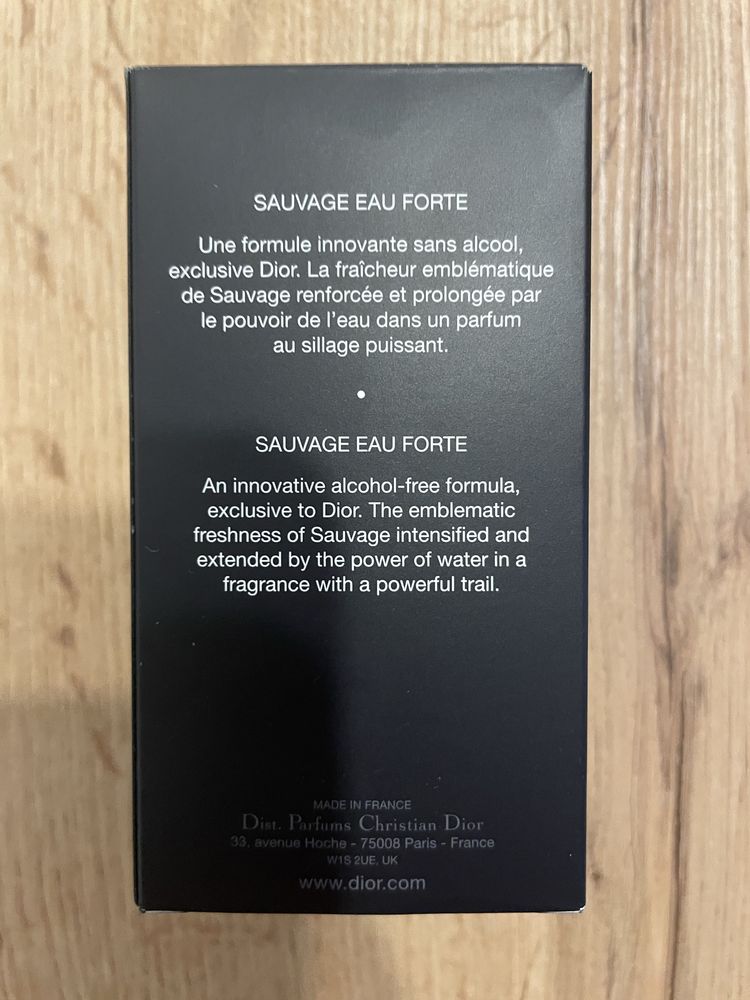 Dior Sauvage Eau Forte