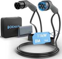 Зарядний кабель для електроавтомобіля Bokman 11 кВт типу 2