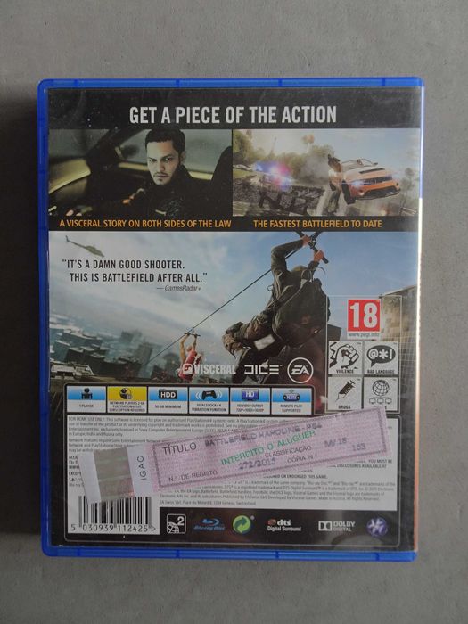 Jogo Playstation 4 PS4 Battlefield Hardline